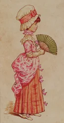 Para a dança, um de um conjunto de 12 ilustrações de &39;Natal em Little Peopleton Manor&39; para The Illustrated London News, 1879